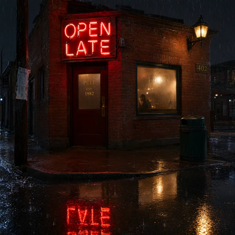 Risultato di Qwen Image 3.0 Pro per «Un’insegna al neon con parole esatte»