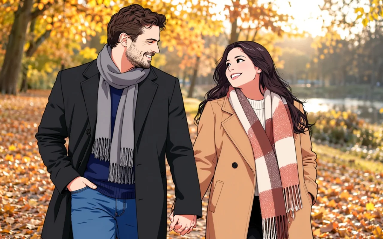 A couple photo as anime art