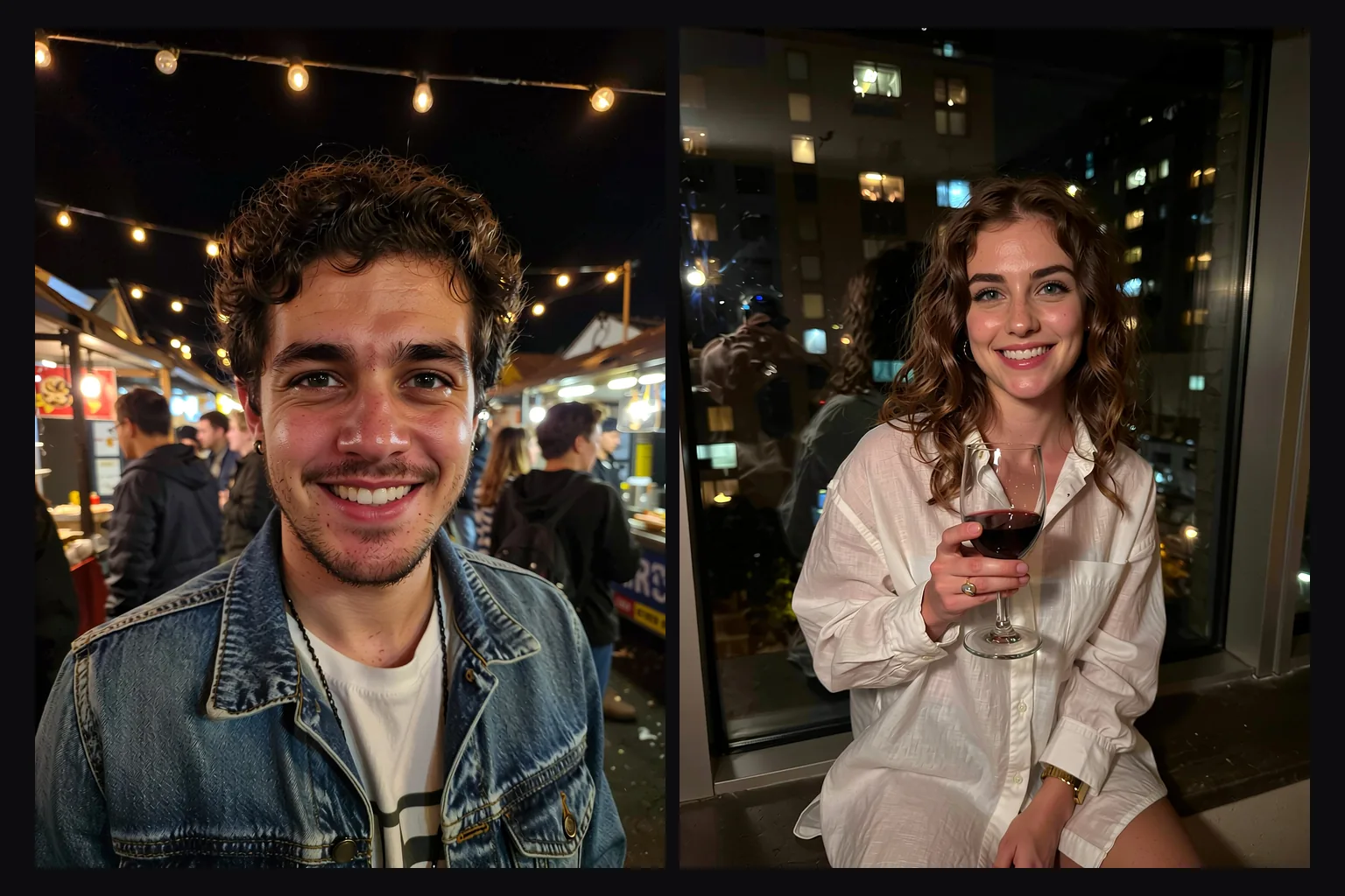 Un tocco da fotocamera di smartphone su tutta una serie